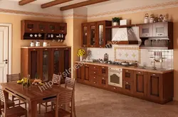 Интерьер кухни мебель дуб