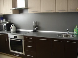 Kitchens With Dark Countertops And Dark Bottom Photo