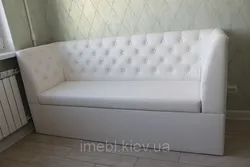 Straight sofa for the kitchen photo