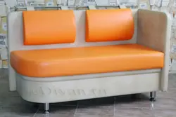 Straight sofa for the kitchen photo