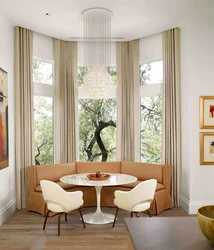 Bay Windows In The Living Room Photo In A Modern Style