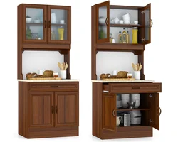 High Floor Kitchen Cabinets For Dishes Photo