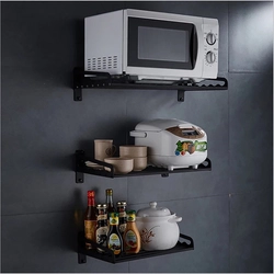 Microwave design in the kitchen on the wall