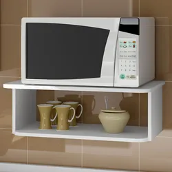 Microwave design in the kitchen on the wall