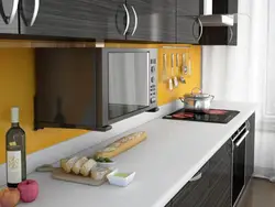 Дизайн микроволновки на кухне на стене