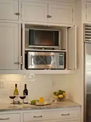 Microwave Design In The Kitchen On The Wall