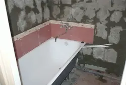 Усталёўка ваннай у ваннай фота