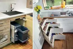 Kitchen corner drawers photo