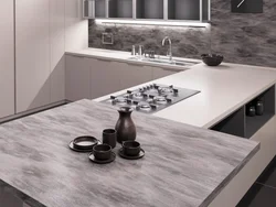 Slotex countertops in the kitchen interior