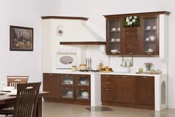 Black earth kitchen furniture photo