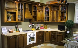 Black earth kitchen furniture photo