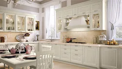 White classic kitchen design photo