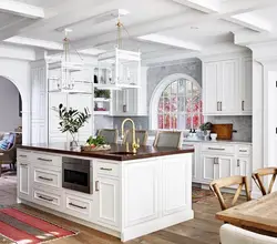 White classic kitchen design photo