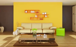 Living room interior background