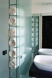 Glass Shelves Bath Photo