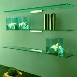 Glass Shelves Bath Photo