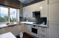 Kitchens with a window in the apartment photo