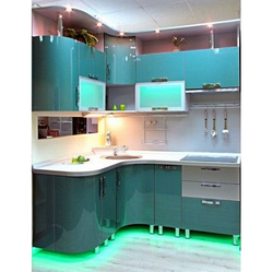 Kitchens with canopy and lighting photo
