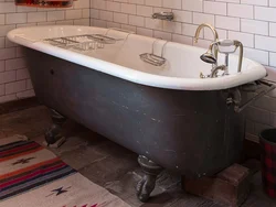 USSR cast iron bathtub photo