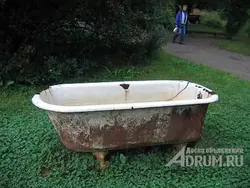 USSR cast iron bathtub photo