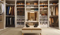 Гардеробная комната с диваном дизайн