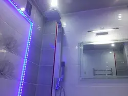 LED photo strip in the bathroom