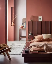 Terracotta Color Photo In The Bedroom Interior Photo