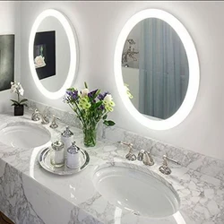 Oval Mirror In The Bath Photo