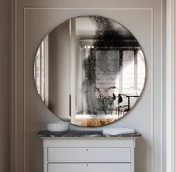 Овальное зеркало в ванне фото