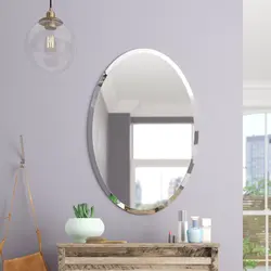 Oval Mirror In The Bath Photo