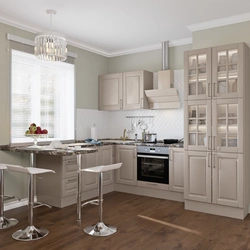 Newport beige kitchen in the interior