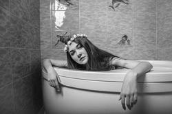 Girl from the bath photo