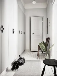 Black and white hallway design photo