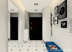 Black And White Hallway Design Photo