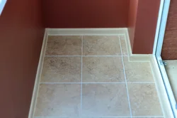 Floor tiles for loggia photo