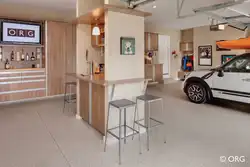 Garage design with kitchen