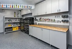 Garage design with kitchen