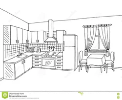 Kitchen Interior Print