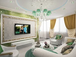 Malachite living room interior