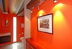 Orange Hallway Interior