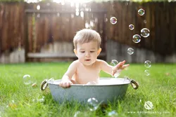 Bubble bath photo