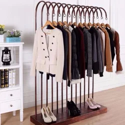 Wardrobe clothes hangers photo