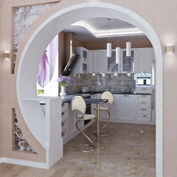 Semi-arches for kitchen design