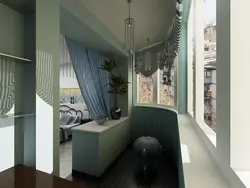 Дизайн комнаты с лоджией с фото