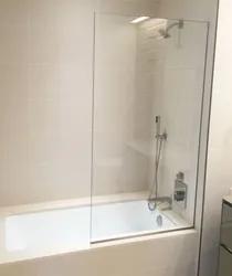 Перегородка для ванной из стекла фото