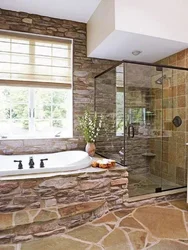 Stone bathroom photo