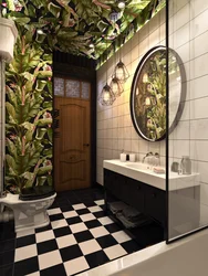 Тропическая Ванная Комната Дизайн