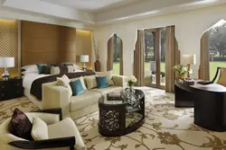 Living room in Dubai interior photo