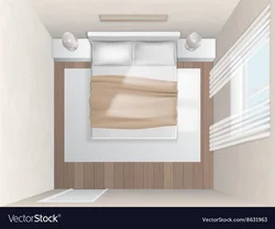 Дизайн спальни вид сверху